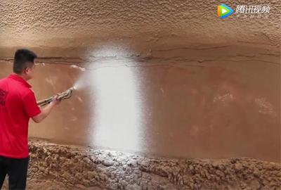 七彩貝殼噴涂機(jī)膩子材料噴涂和機(jī)器清洗(圖文)